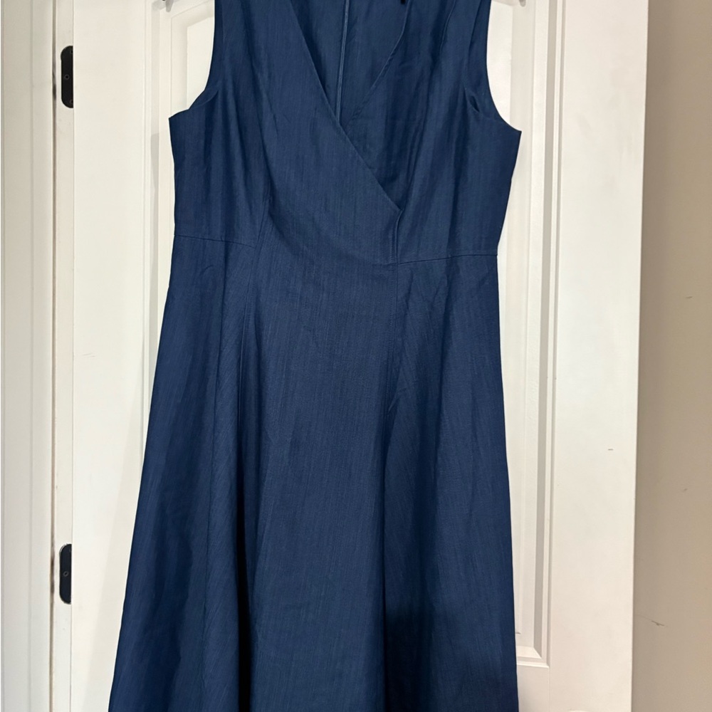 DKNY Navy Midi Dress